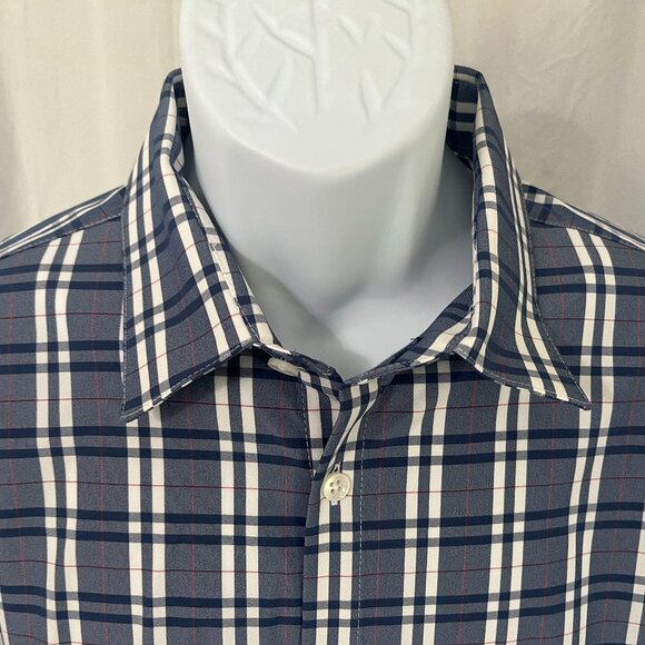 Mizzen+Main Other - 🔴 Mizzen+Main Trim Fit Plaid Shirt Men’s Medium Red White Blue Long Sleeve 🔵